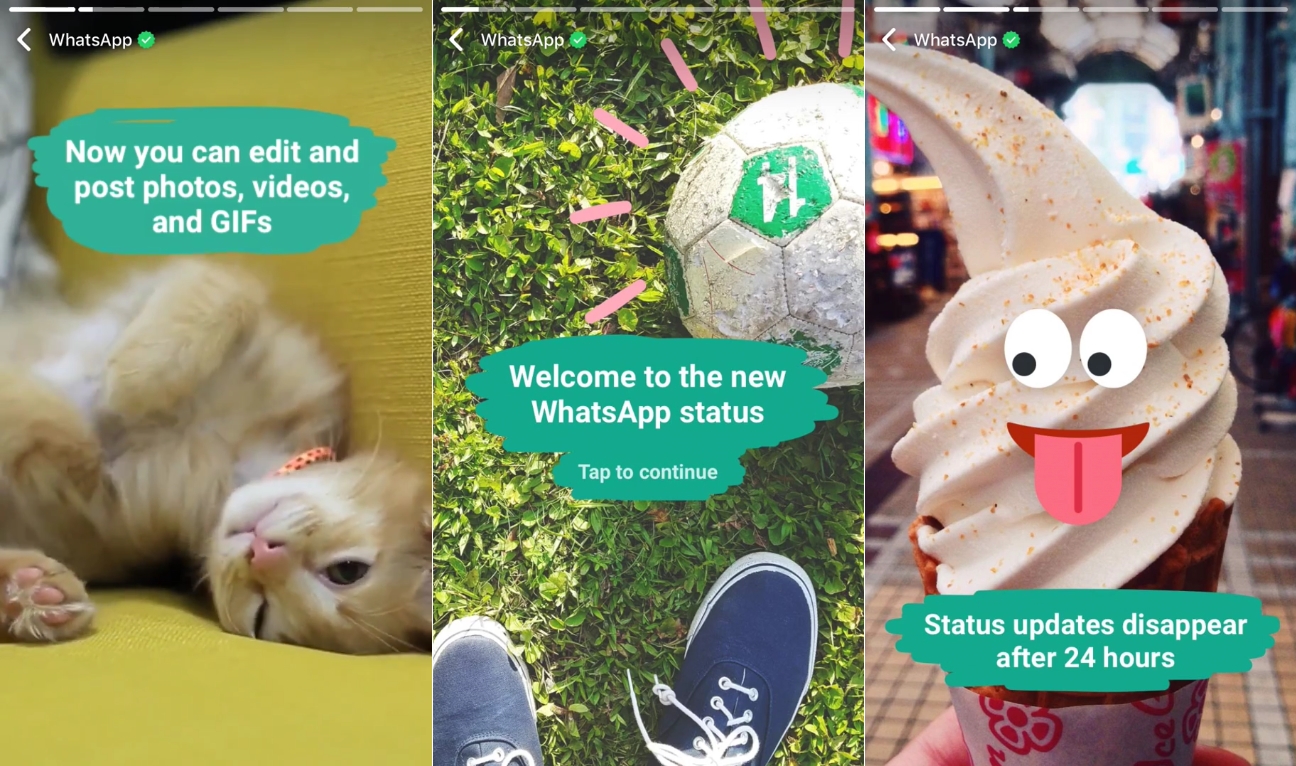 WhatsApp Updates Status Feature to Look Like Snapchat Stories.