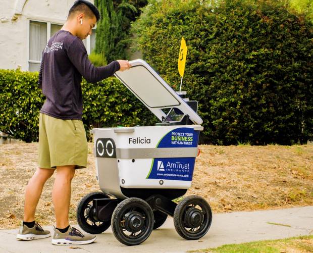 AmTrust Financial launches OOH ad campaign on delivery robots