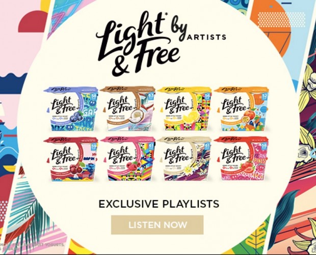Danone launches campaign with Spotify to promote its yoghurts