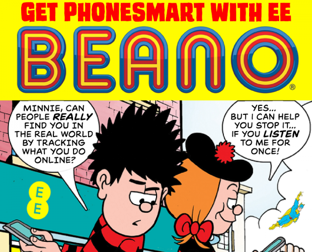 EE launches Beano comic strip to help parents keep their kids safe online