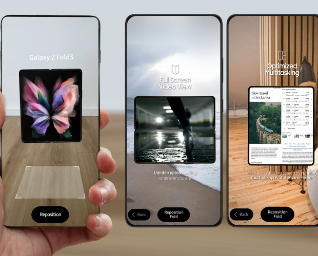 Samsung turns to AR to bring foldable phones to life in store