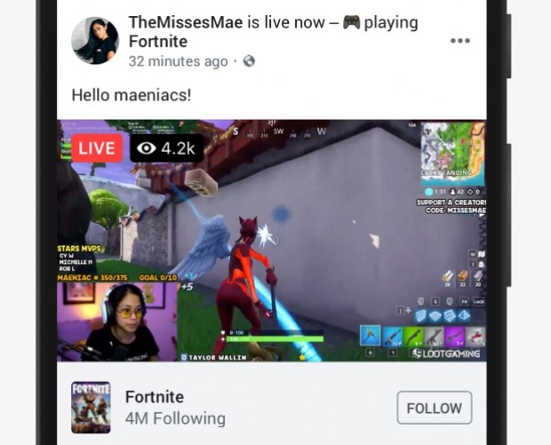 Facebook takes on Twitch, YouTube with addition of gaming hub to main app