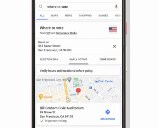 Google makes it easier to find where your nearest voting location is
