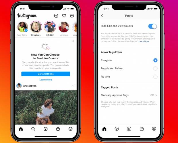 Users can now hide likes on Facebook and Instagram 