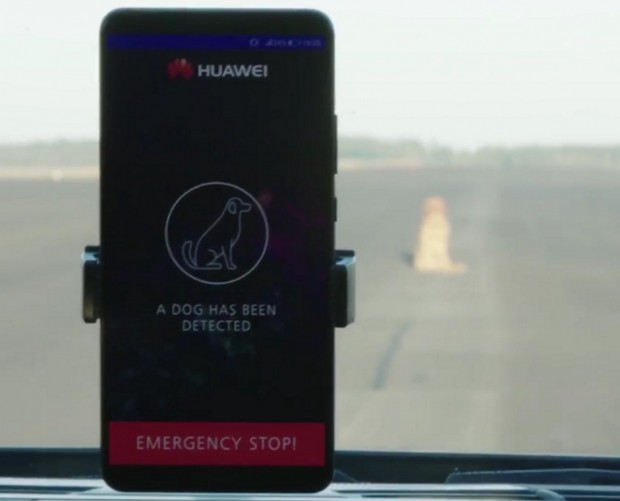 Huawei uses AI-powered smartphone to drive a Porsche