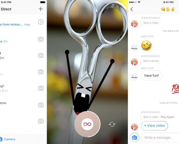 Instagram's latest Snapchat clone combines disappearing and permanent messages