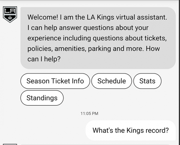 LA Kings and LA Galaxy turn to conversational AI for fan engagement