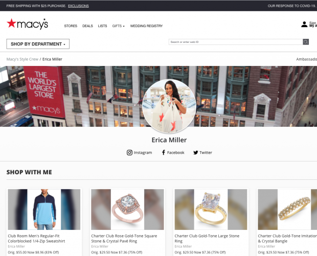 Macy's expands Style Crew ambassador program beyond its own employees