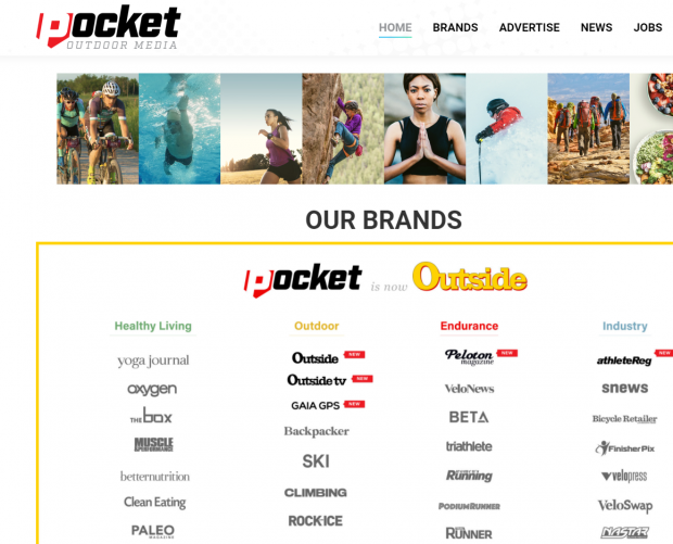Pocket Outdoor Media buys five companies, rebrands to Outside