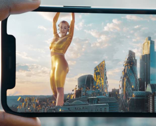 Rita Ora delivers AR performance for EE's latest campaign