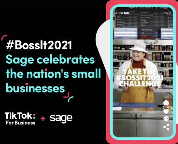 Sage launches TikTok's first B2B ad campaign to celebrate small businesses