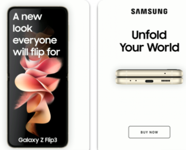 Pinterest and Samsung partner for ‘flippable’ Pin to promote Galaxy Z Flip3 handset