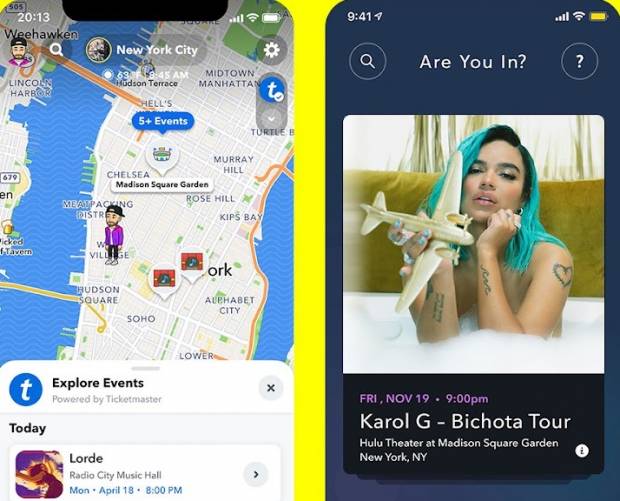 Snapchat partners with Ticketmaster for in-app events discovery and ticket sales