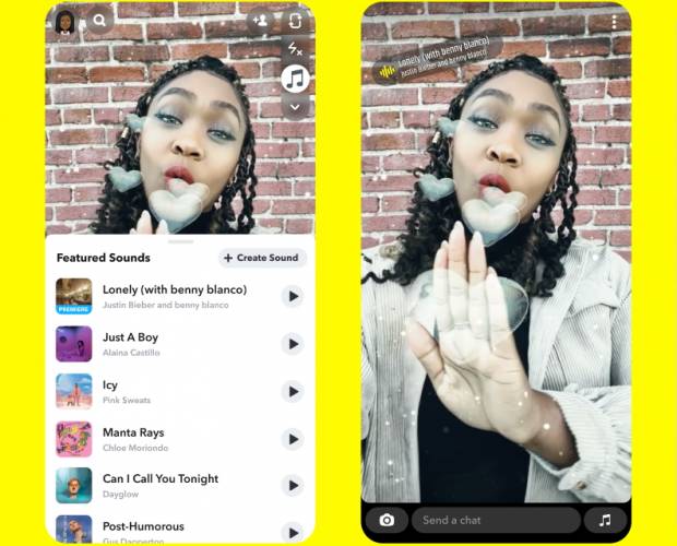 Snapchat launches Sounds, its TikTok rival