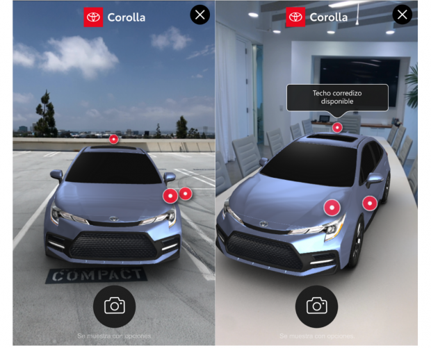 Toyota launches Spanish-language mobile AR ad campaign for the 2020 Corolla 