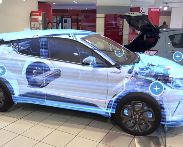 Toyota launches AR app to provide a peek inside one of its hybrid models