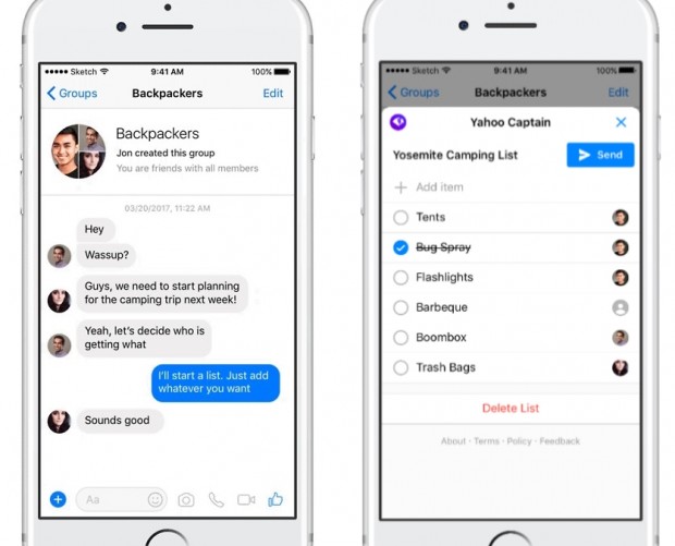 Yahoo launches group organising chatbot to Facebook Messenger