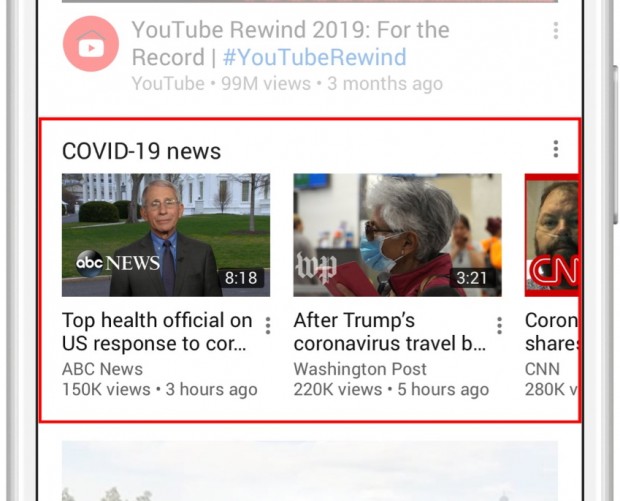 YouTube to highlight reliable COVID-19 videos on homepage, lowers EU streaming quality