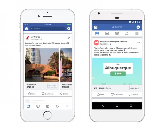 Facebook expands Flight Ads to target potential travellers