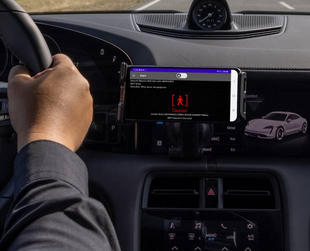 HERE, Vodafone and Porsche partner on real-time warning system 