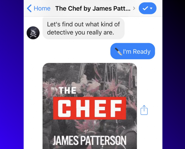 James Patterson releases interactive story on Facebook Messenger